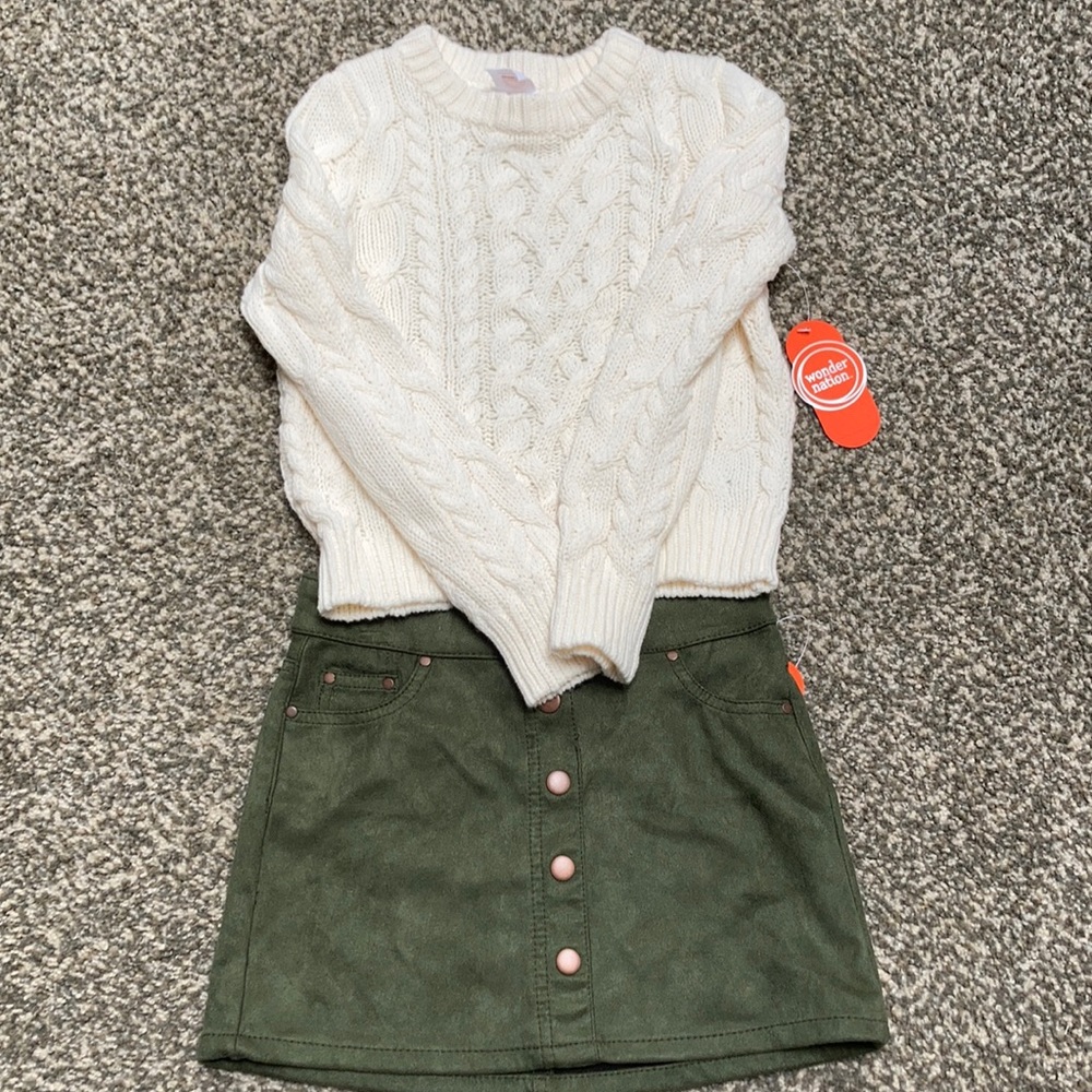 Sweater and skirt set